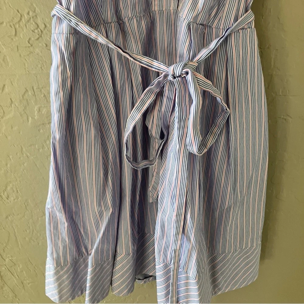 Milly Lavender Striped Sleeveless Dress - Picture 3 of 12